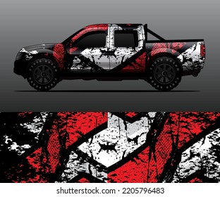 car wrap vector designs with abstract grunge background for vehicle branding