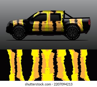 vector de ajuste gráfico de decal de camión, fondo abstracto
