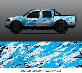 vector de ajuste gráfico de decal de camión, fondo abstracto
