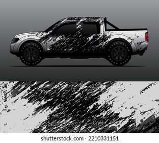 car wrap vector designs with abstract grunge background for vehicle branding