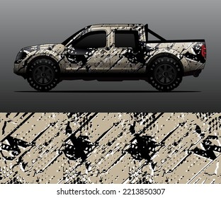 car wrap vector designs with abstract grunge background for vehicle branding