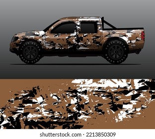 car wrap vector designs with abstract grunge background for vehicle branding