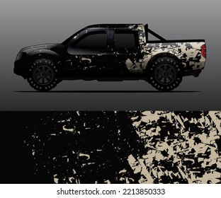 car wrap vector designs with abstract grunge background for vehicle branding