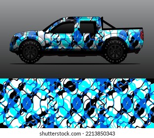 vector de ajuste gráfico de decal de camión, fondo abstracto