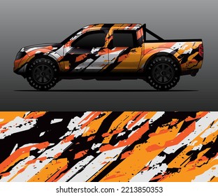 car wrap vector designs with abstract grunge background for vehicle branding
