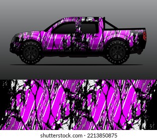 car wrap vector designs with abstract grunge background for vehicle branding