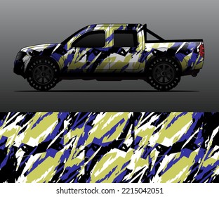 vector de ajuste gráfico de decal de camión, fondo abstracto