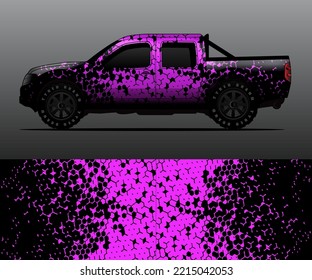 car wrap vector designs with abstract grunge background for vehicle branding
