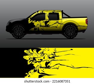 car wrap vector designs with abstract grunge background for vehicle branding
