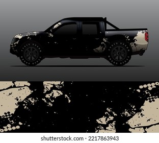 car wrap vector designs with abstract grunge background for vehicle branding
