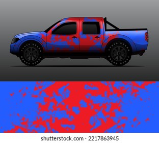 vector de ajuste gráfico de decal de camión, fondo abstracto