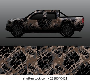 car wrap vector designs with abstract grunge background for vehicle branding