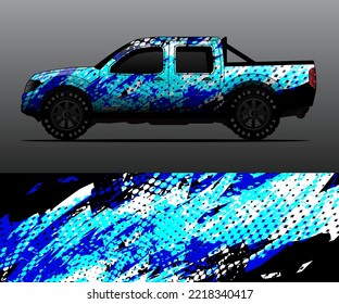 vector de ajuste gráfico de decal de camión, fondo abstracto