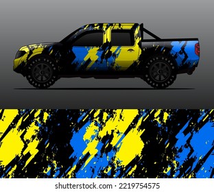 car wrap vector designs with abstract grunge background for vehicle branding