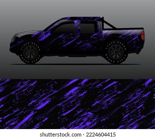 Lkw-dekale grafische Wrackvektor, abstrakter Hintergrund