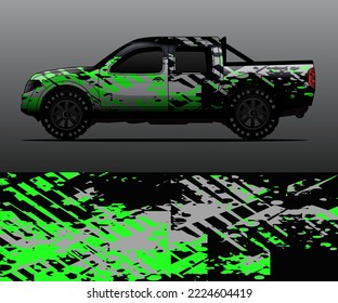 car wrap vector designs with abstract grunge background for vehicle branding