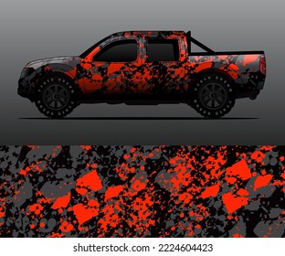 car wrap vector designs with abstract grunge background for vehicle branding