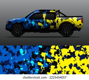 car wrap vector designs with abstract grunge background for vehicle branding