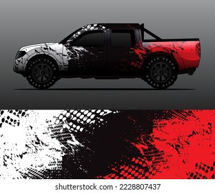 car wrap vector designs with abstract grunge background for vehicle branding