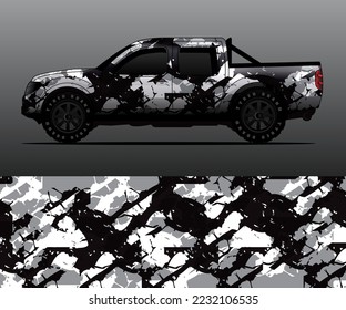 car wrap vector designs with abstract grunge background for vehicle branding