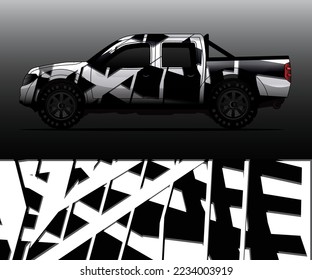 vector de ajuste gráfico de decal de camión, fondo abstracto