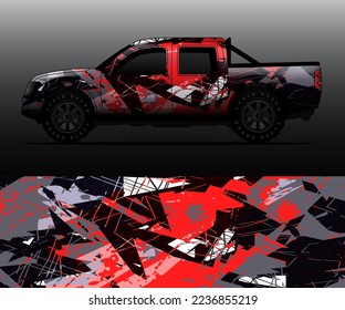 car wrap vector designs with abstract grunge background for vehicle branding