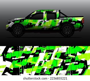 vector de ajuste gráfico de decal de camión, fondo abstracto