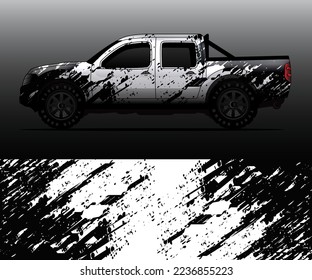 car wrap vector designs with abstract grunge background for vehicle branding