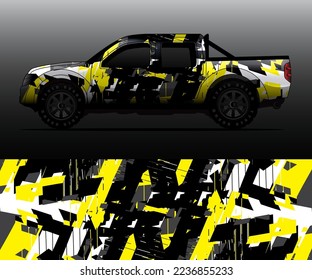 car wrap vector designs with abstract grunge background for vehicle branding