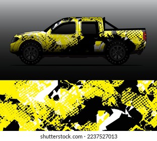vector de ajuste gráfico de decal de camión, fondo abstracto