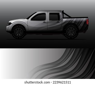 car wrap vector designs with abstract grunge background for vehicle branding