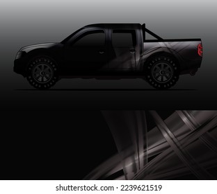 car wrap vector designs with abstract grunge background for vehicle branding
