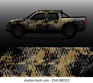 vector de ajuste gráfico de decal de camión, fondo abstracto
