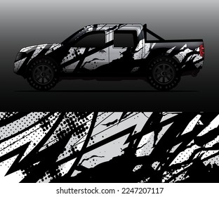 car wrap vector designs with abstract grunge background for vehicle branding