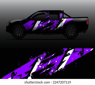 car wrap vector designs with abstract grunge background for vehicle branding
