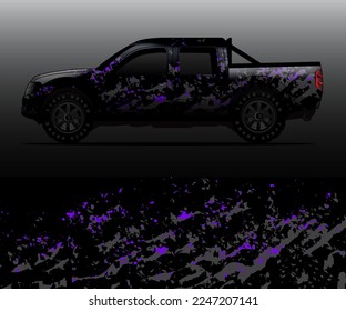 car wrap vector designs with abstract grunge background for vehicle branding