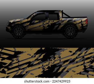 vector de ajuste gráfico de decal de camión, fondo abstracto