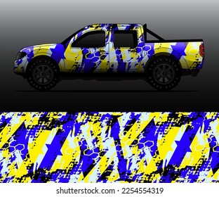 car wrap vector designs with abstract grunge background for vehicle branding