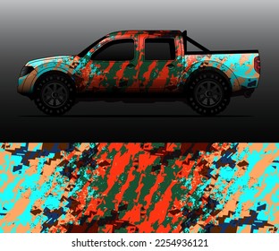 car wrap vector designs with abstract grunge background for vehicle branding