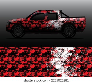 car wrap vector designs with abstract grunge background for vehicle branding
