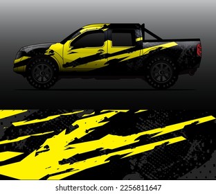 car wrap vector designs with abstract grunge background for vehicle branding