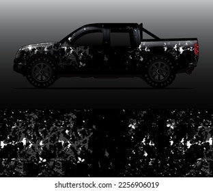 car wrap vector designs with abstract grunge background for vehicle branding
