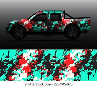 car wrap vector designs with abstract grunge background for vehicle branding