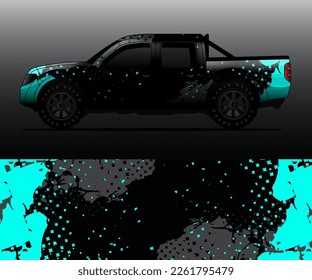 car wrap vector designs with abstract grunge background for vehicle branding