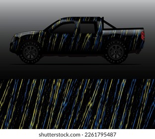 car wrap vector designs with abstract grunge background for vehicle branding
