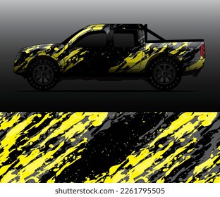Vektorgrafik-Design mit abstraktem Hintergrund für die Fahrzeugmarkierung