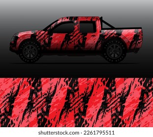 car wrap vector designs with abstract grunge background for vehicle branding