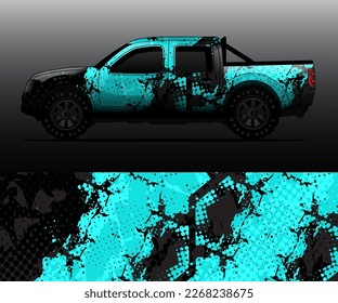 car wrap vector designs with abstract grunge background for vehicle branding