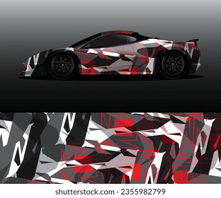 car wrap vector designs with abstract grunge background for vehicle branding