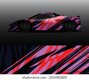 car wrap vector designs with abstract grunge background for vehicle branding
